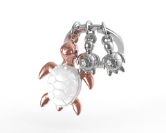 MTM - KEY RING - White turtle - Key rings