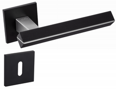 Infinity Line Carrera KCRA B00/M700 Black/Chrome Mattt - Door Handle on a Square Rose