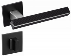 Infinity Line Carrera KCRA B00/M700 Black/Chrome Mattt - Door Handle on a Square Rose