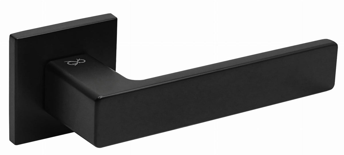 Infinity Line Cavo KVO black B00 - Door Handle on a Square Rose