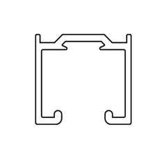 SC - Aluminum profile 100 SILENT MB, ART.0195