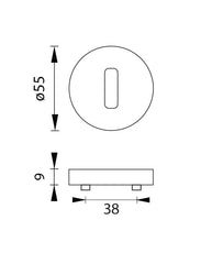 M.P MP - ROZETA Round Rosette - R