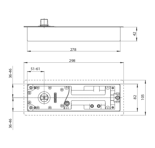 GZ - TS 500 EN 3 Floor self-closer