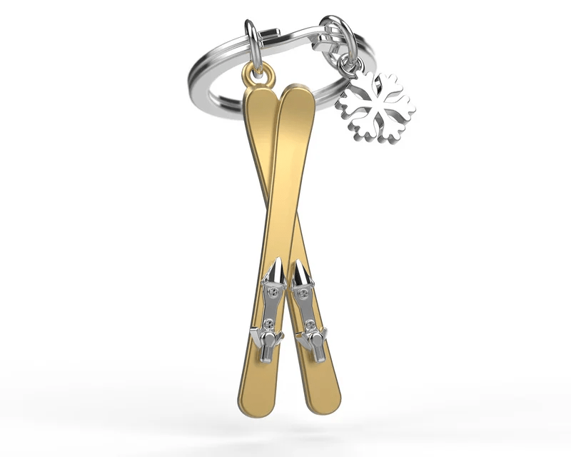 MTM - KEY KEY - Gold skis - Key rings