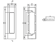 AT - Shell - 7039 - Shells and handles for sliding wooden doors