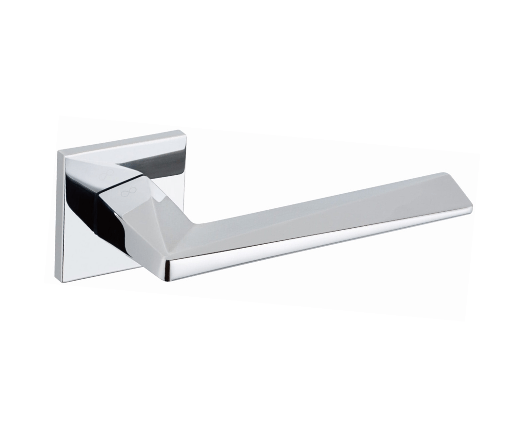 Infinity Line Diamond FIT chrome KDF 700 - Door Handle on a Square Rose