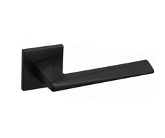 Infinity Line Diamond FIT black KDF B00 - Door Handle on a Square Rose