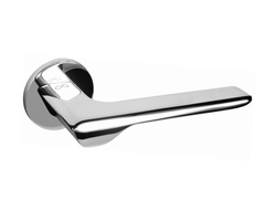 Infinity Line Linea SLIM Chrome WEDGE S O 700 - Door Handle on a Round Rose