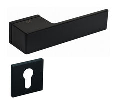 Infinity Line Polo KPOL Black Matt B00 - Door Handle on a Rose