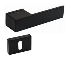 Infinity Line Polo KPOL Black Matt B00 - Door Handle on a Rose
