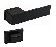 Infinity Line Polo KPOL Black Matt B00 - Door Handle on a Rose