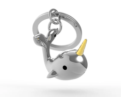 MTM - KEY KEY - Whale with golden horn - Key rings