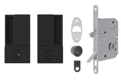 AGB - WAVE - HR WC sliding door set - shells and handles for sliding doors