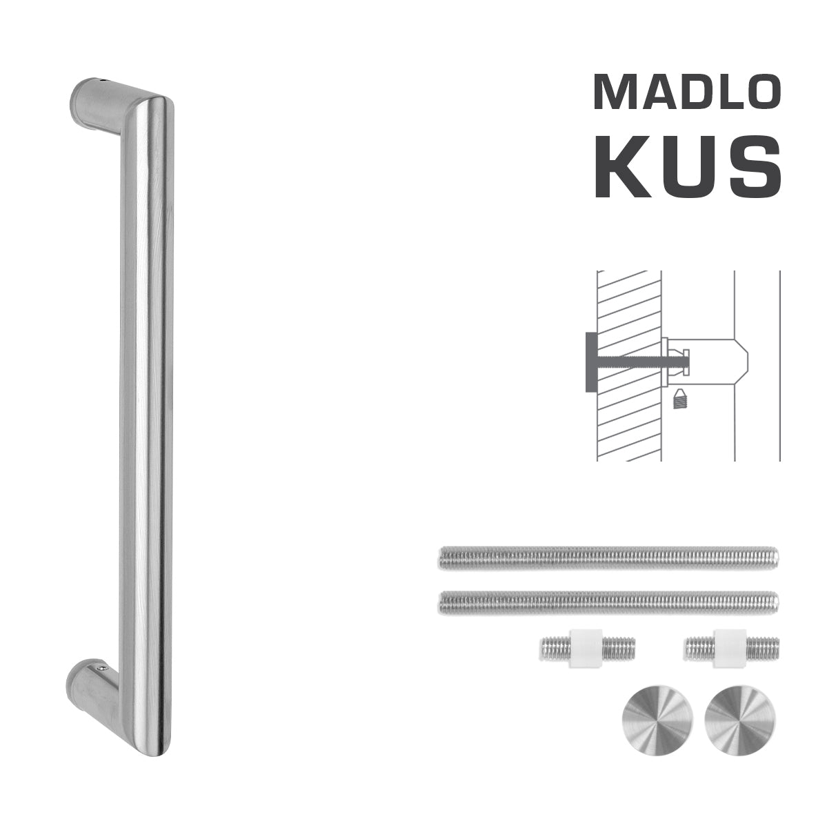 FT - HANDLE code K02 â‚¬Å¡Â¬Â¹Ã†â€™Â¦ 25 mm UN pc - Round straight handle