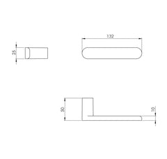 BORING - VERUM ITALY VM - PURE - Minimalist handles without rosettes