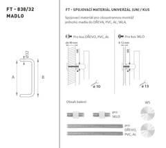 FT - HANDLE code K38 â‚¬Å¡Â¬Â¹Ã†â€™Â¦ 32 mm UN pc - Round off-set handles