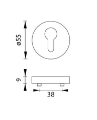 M.P MP - ROZETA Round Rosette - R