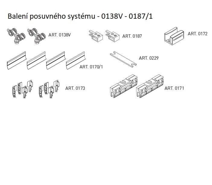 SC - Sliding system packing 100 GLASS