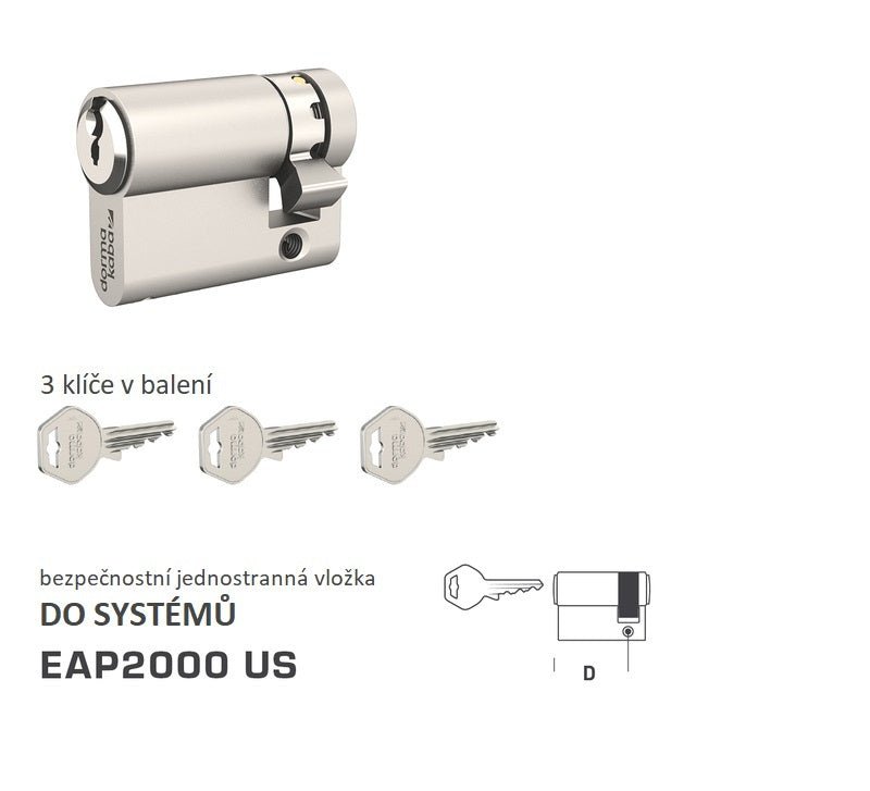 DORMAKABA DK - EAP2000 US one-sided - System safety inserts - BT4