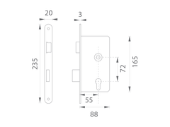 DORMAKABA DK - MECHANICAL PANIC LOCK 181 "E"