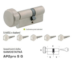 DORMAKABA DK - AP2pro S G - with knob - Separate safety inserts - BT3