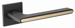 Infinity Line Ferrara KFRA S B00/MG00 Black/Gold - Door Handle on a Square Rose