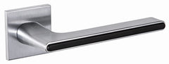 Ferrara KFRA S M700/B00 matt chrome/ black - Door Handle on a Square Rose