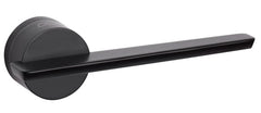 Gemello KGML B00 Black Door Handle on a Round Rose