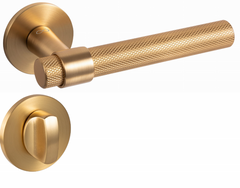 Ghost KGOS MGOO Gold Matt - Door Handle on a Round Rose