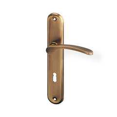 Jana door  - Door Handle on a Backplate - bronze