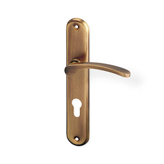 Jana door  - Door Handle on a Backplate - bronze