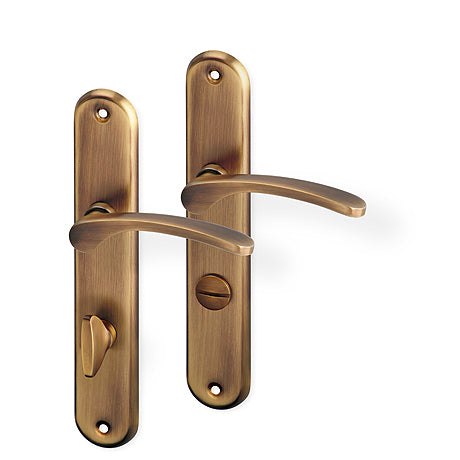 Jana door  - Door Handle on a Backplate - bronze