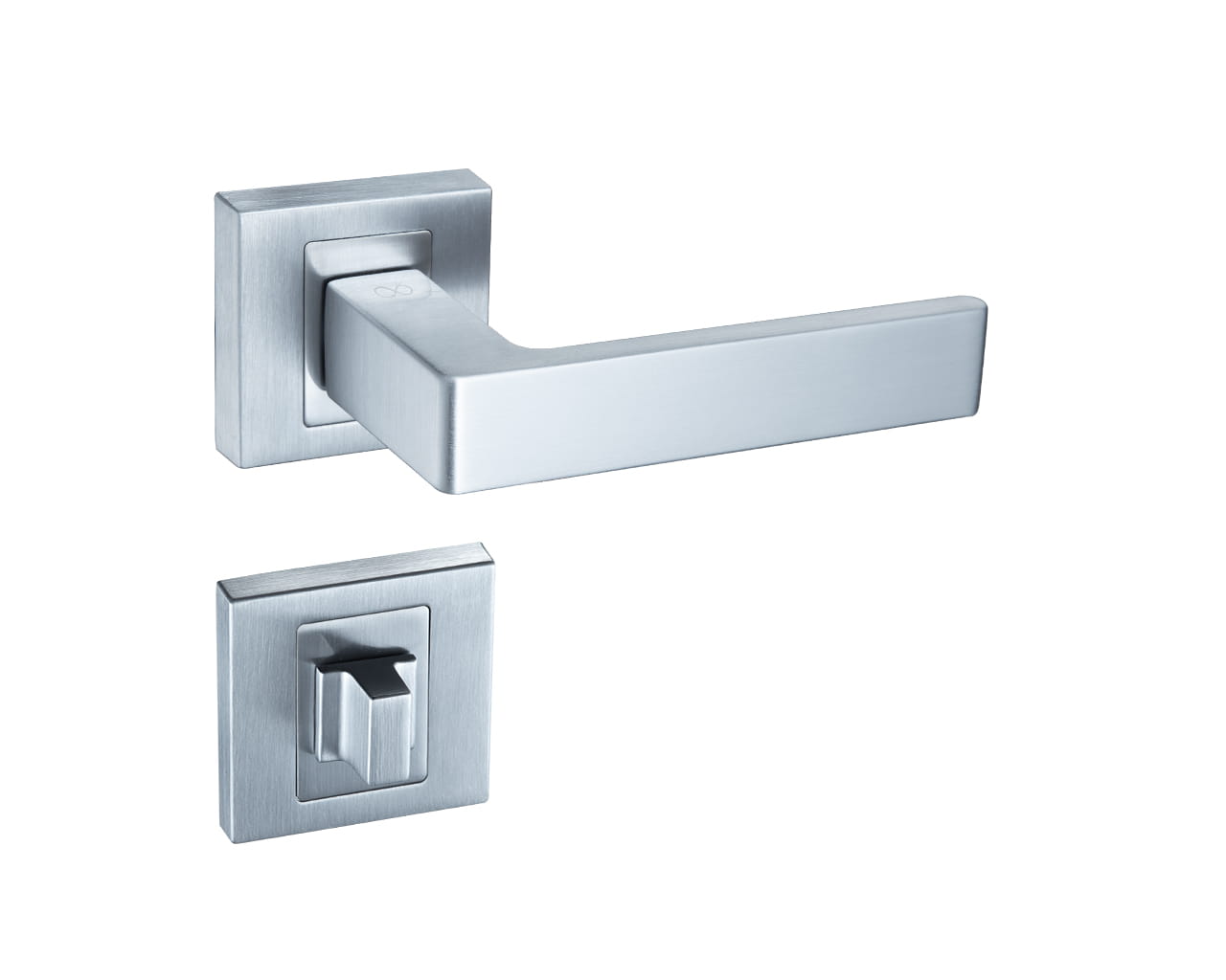 Infinity Line Apollo KAO Chrome Matt M700 - Door Handle on a Square Rose