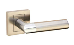 Infinity Line Karo KRO 100 Chrome/Satin - Door Handle on a Squre Rose