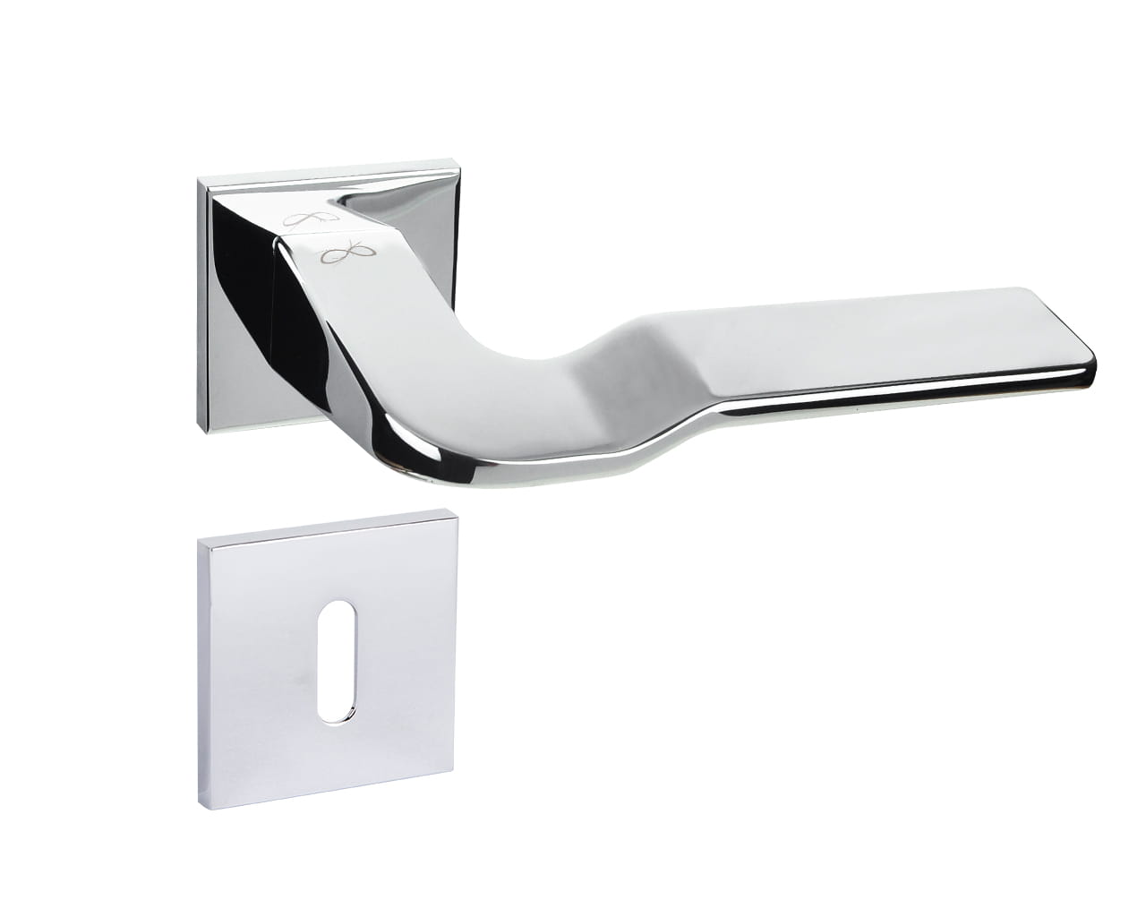 Infinity Line Bali SLIM Chrome KBLA S 700 - Door Handle on a Square Rose