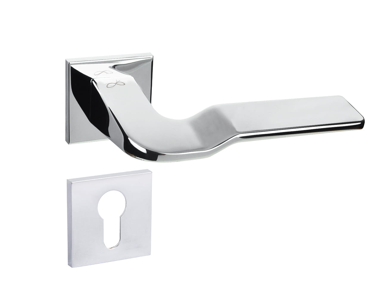 Infinity Line Bali SLIM Chrome KBLA S 700 - Door Handle on a Square Rose