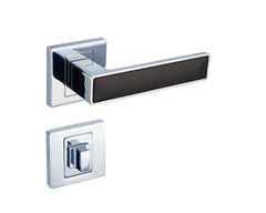 Infinity Line Concept KCK 700/200 Chrome/Black - Door Handle on a Square Rose