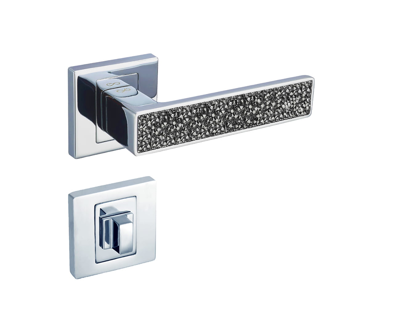 Infinity Line Concept KCK 700 Chrome/glamour - Door Handle on a Square Rose