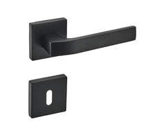 Infinity Line Carlo KCL B00 Black - Door Handle on a Square Rose