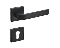 Infinity Line Carlo KCL B00 Black - Door Handle on a Square Rose