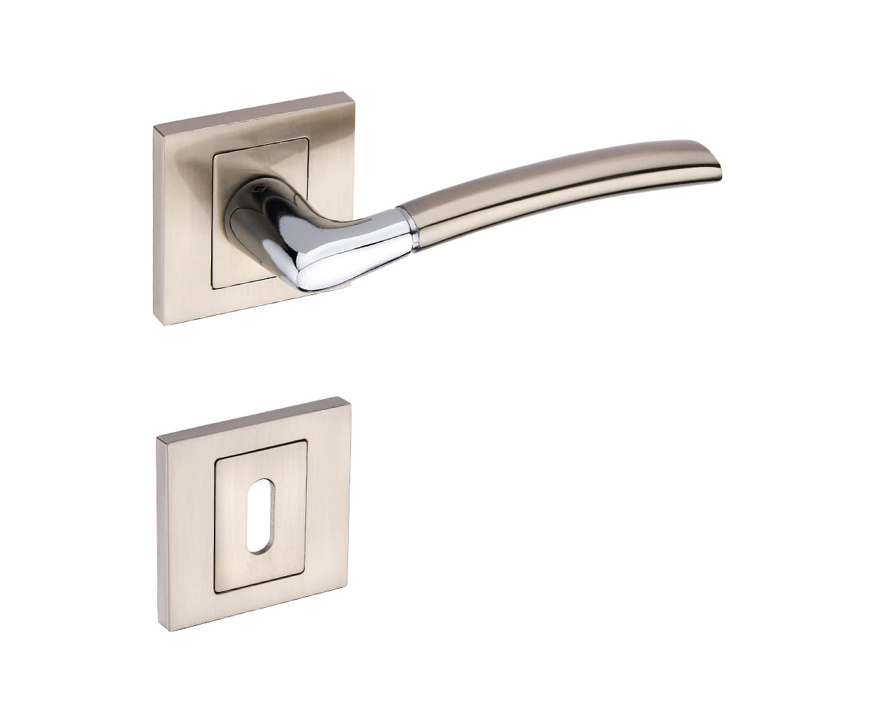 Infinity Line Dalia KDL 100K - Door Handle on a Square Rose