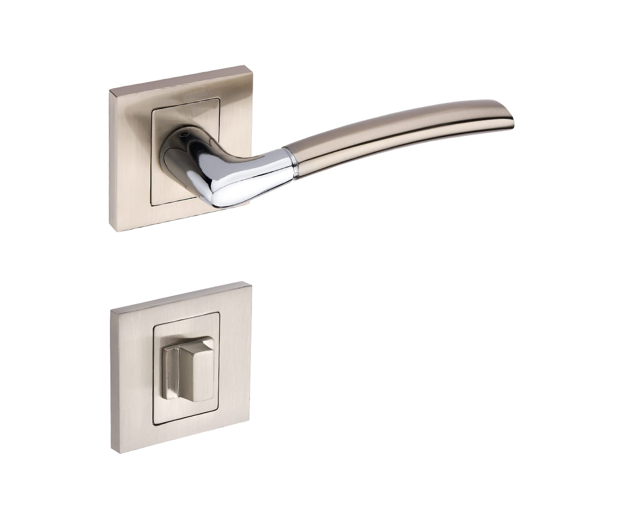 Infinity Line Dalia KDL 100K - Door Handle on a Square Rose