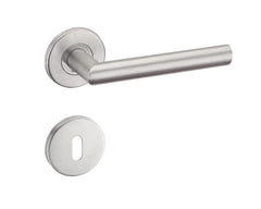 Infinity Line Duo KDU O 500 Stainless Steel - Door Handle on a Round Rose
