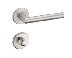 Infinity Line Duo KDU O 500 Stainless Steel - Door Handle on a Round Rose