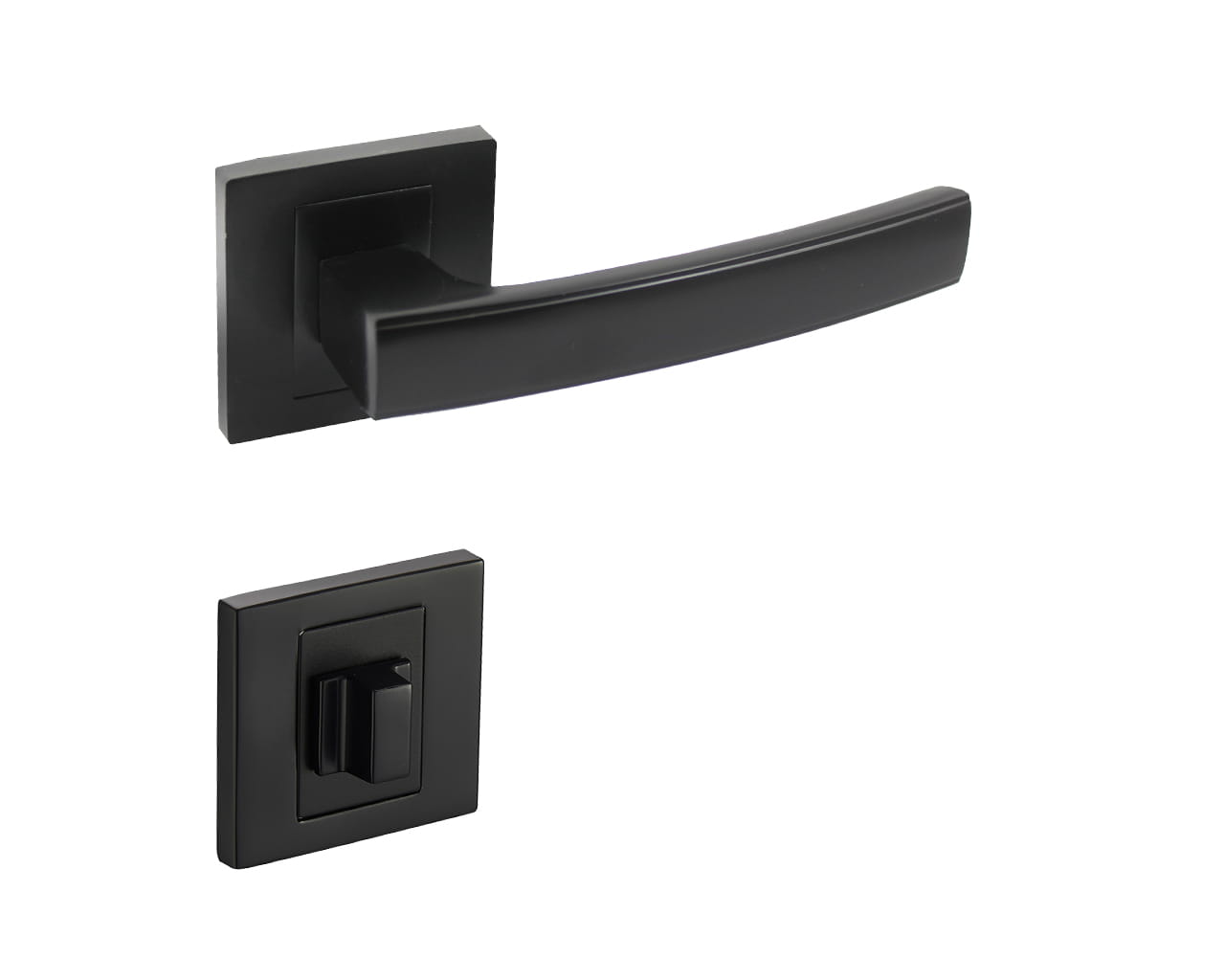Infinity Line Hermes KHR B00 Black - Door Handle on a Square Rose