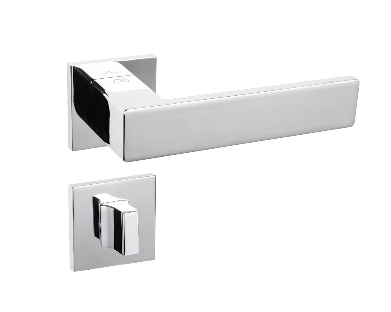 Infinity Line Imperia Chrome KIMP 700 - Door Handle on a Square Rose