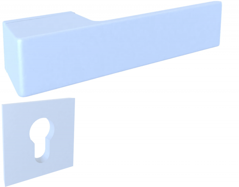 Polo KPOL White 800 - Door Handle on a Rose