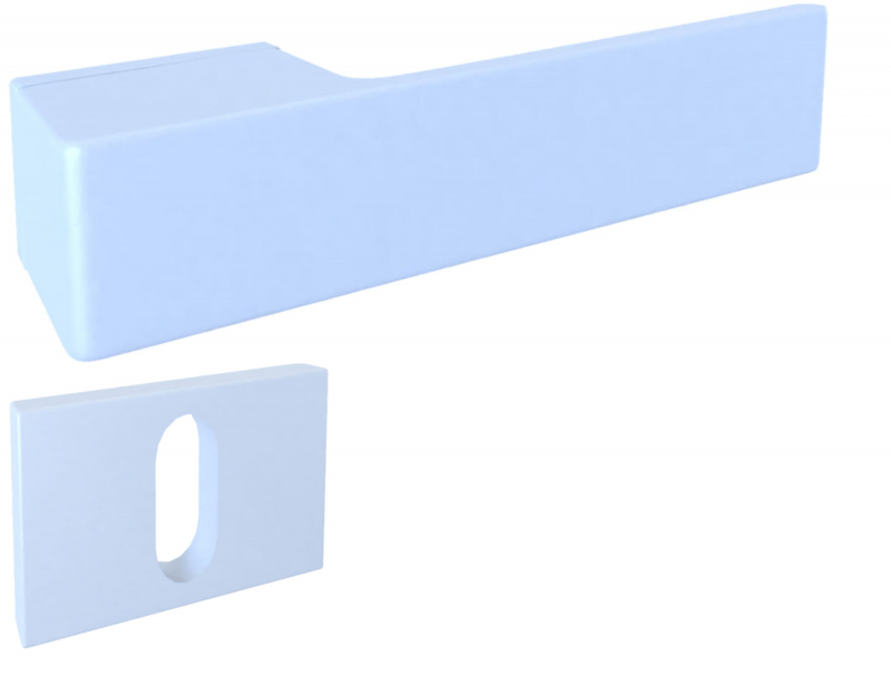 Polo KPOL White 800 - Door Handle on a Rose