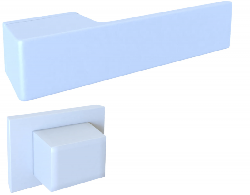Polo KPOL White 800 - Door Handle on a Rose