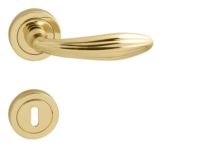 Sofia R Exclusive Door Handle on a Round Rose
